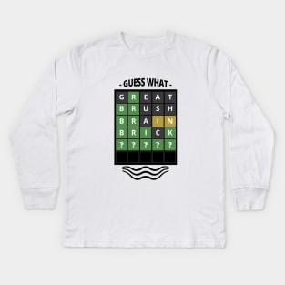 Guess the Word - Wordle Kids Long Sleeve T-Shirt